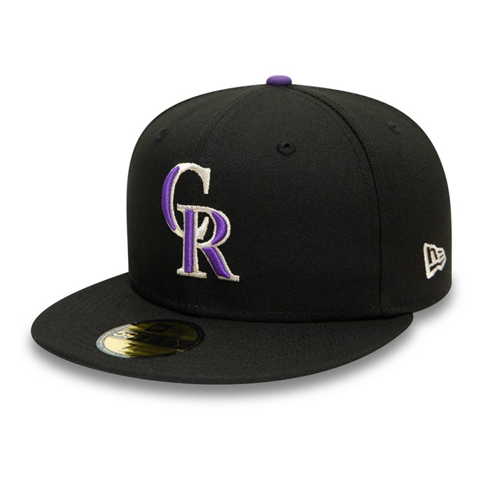 Colorado Rockies Authentic On Field 59FIFTY Lippis Mustat - New Era Lippikset Outlet FI-096385